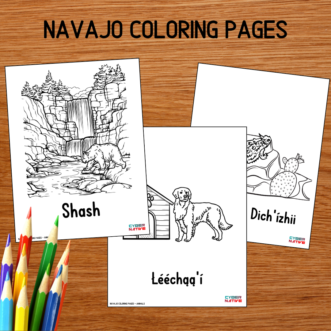 Animals (Navajo Coloring Pages)