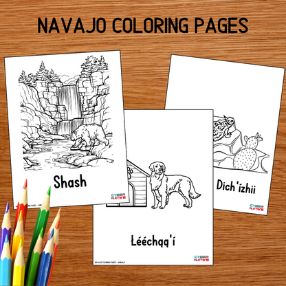 Animals (Navajo Coloring Pages)
