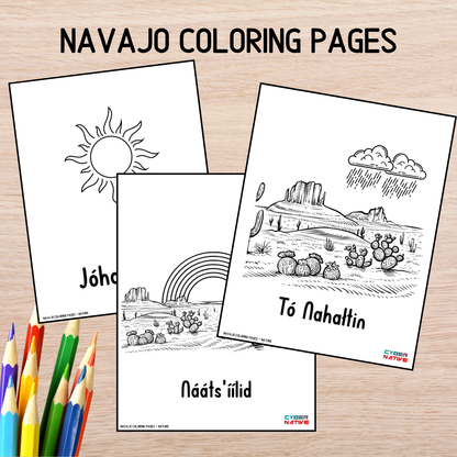 Nature (Navajo Coloring Pages)